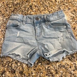 Justice, Girls Light Denim Shorts, Size 8